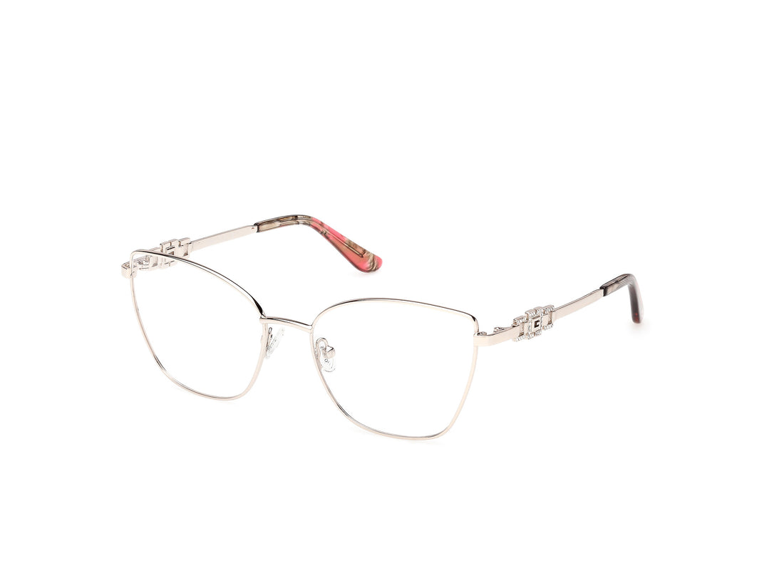 Prescription glasses guess gu50316 033 dorado cat eye femenino size 55mm - Main view