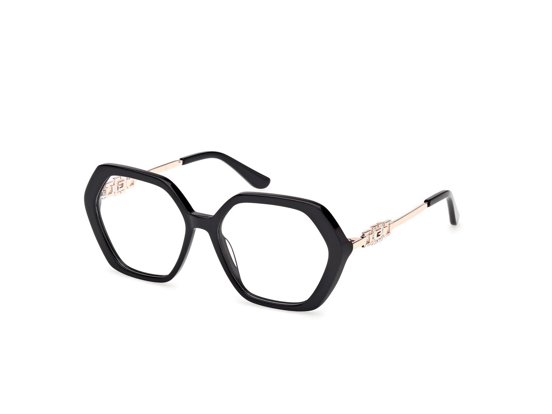 Prescription glasses guess gu50317 001 negro geometric femenino size 54mm - Main view