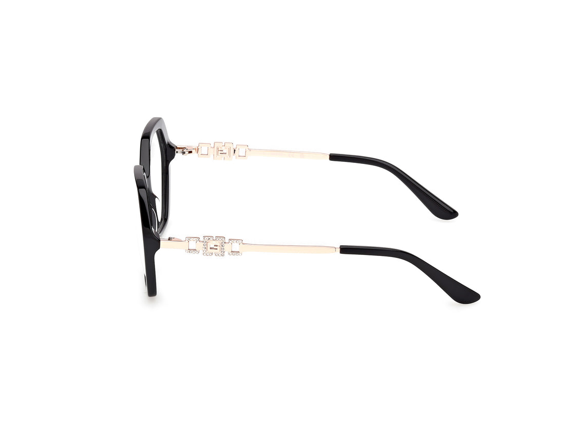 Prescription glasses guess gu50317 001 negro geometric femenino size 54mm - Detailed view