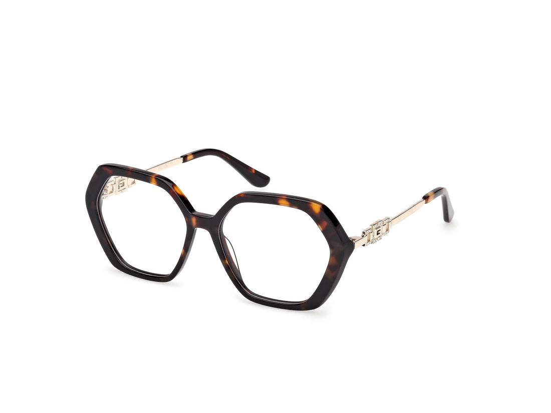 Brillen guess gu50317 052 havana geometric femenino größe 54mm - Hauptansicht