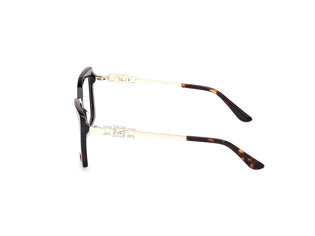 Prescription glasses guess gu50318 052 havana rectangular femenino size 54mm - Detailed view