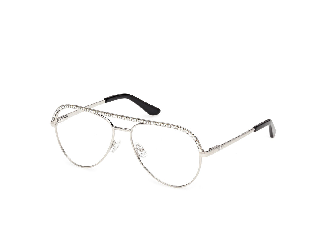 Brillen guess gu50321 010 plateado pilot femenino größe 56mm - Hauptansicht