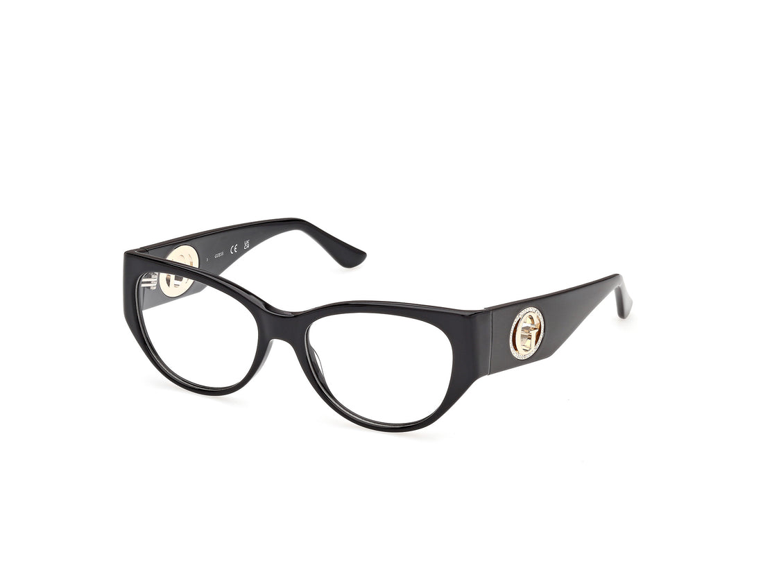 Óculos graduados guess gu50351 001 negro cat eye femenino tamanho 52mm - Vista principal