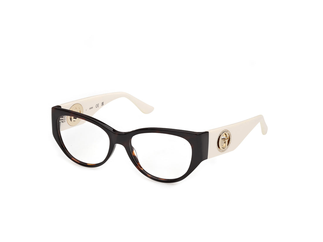 Óculos graduados guess gu50351 052 havana cat eye femenino tamanho 52mm - Vista principal