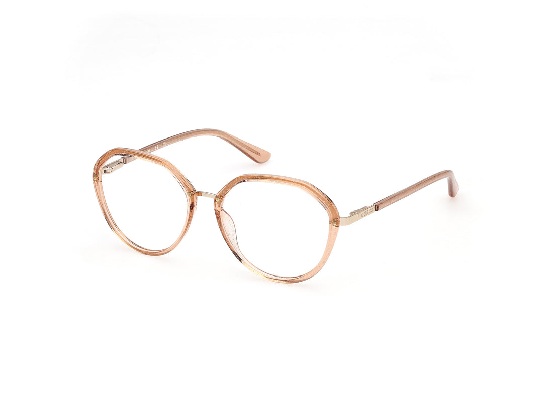 Óculos graduados guess gu50387 044 naranja round femenino tamanho 53mm - Vista principal