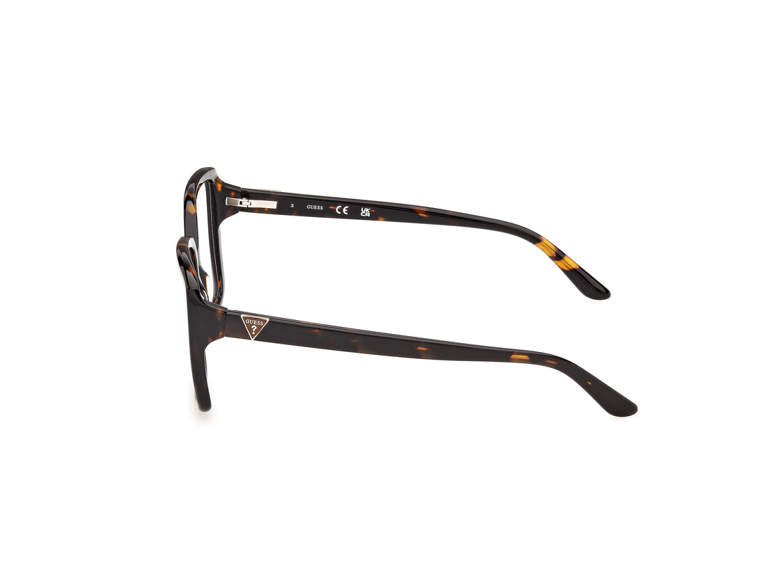 Lunettes de vue guess gu50435 052 havana square femenino taille 56mm - Vue détaillée