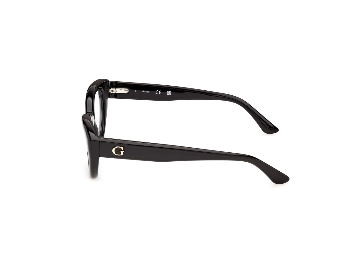 Lunettes de vue guess gu50437 001 negro cat eye femenino taille 52mm - Vue détaillée