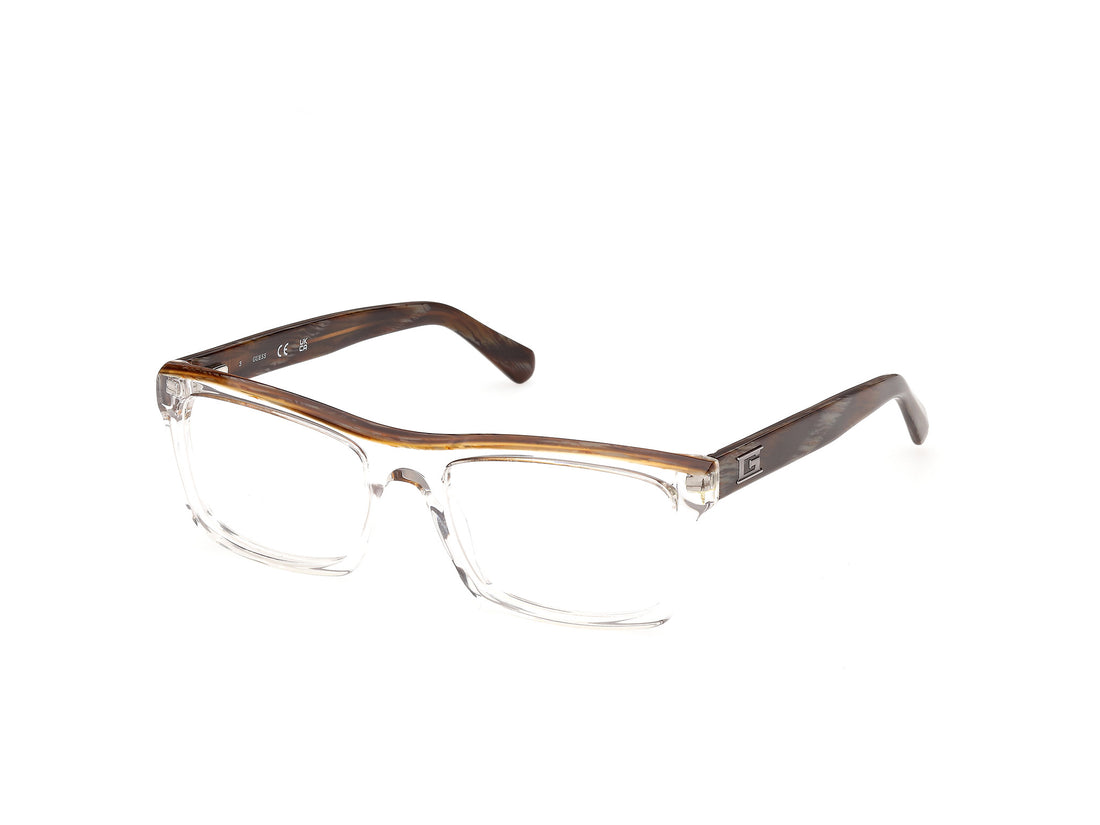 Brillen guess gu50452 026 transparente rectangular masculino größe 55mm - Hauptansicht