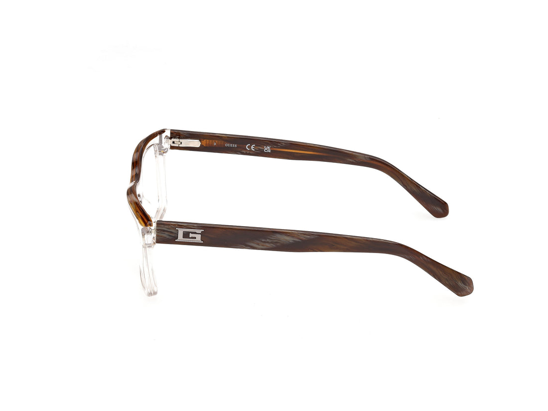 Brillen guess gu50452 026 transparente rectangular masculino größe 55mm - Detailansicht