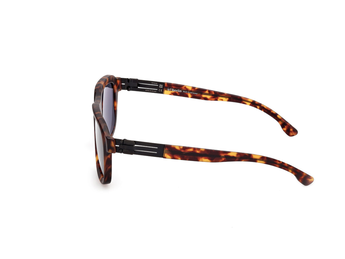 Óculos de sol ic! berlin ic0025 rufus 54a havana rectangular masculino tamanho 55mm - Vista de detalhe