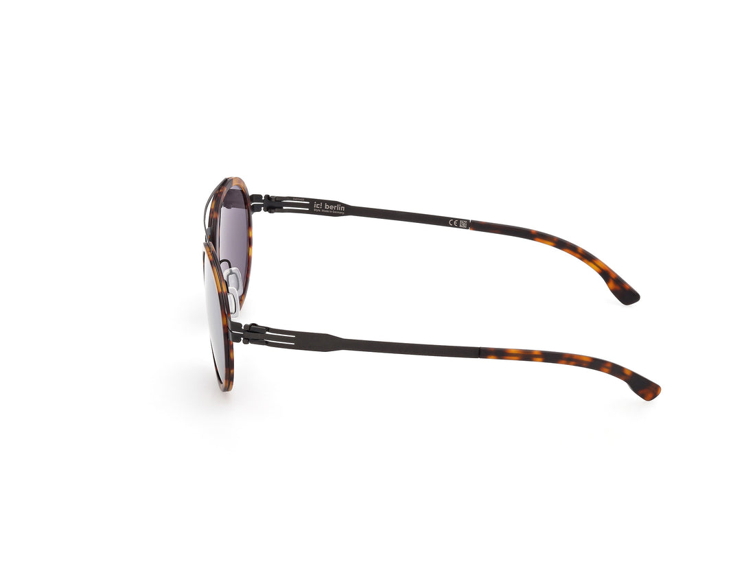 Óculos de sol ic! berlin ic0031 dakota 05c negro round unisex tamanho 50mm - Vista de detalhe