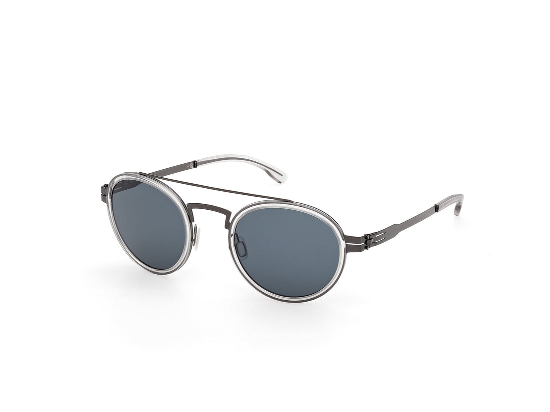 Óculos de sol ic! berlin ic0031 dakota 05n negro round unisex tamanho 50mm - Vista principal