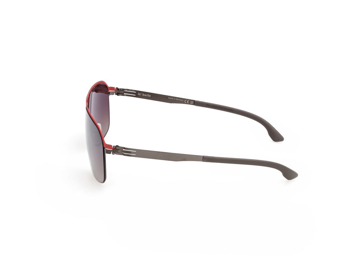 Gafas de sol ic! berlin ic0214 68f rojo oval masculino talla 62mm - Vista de detalle