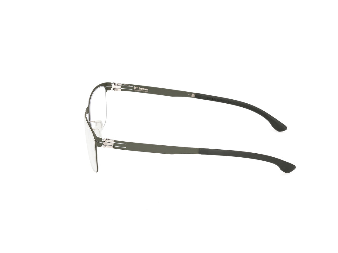Prescription glasses ic! berlin ic5005 dennis n. 097 verde masculino size 53mm - Detailed view