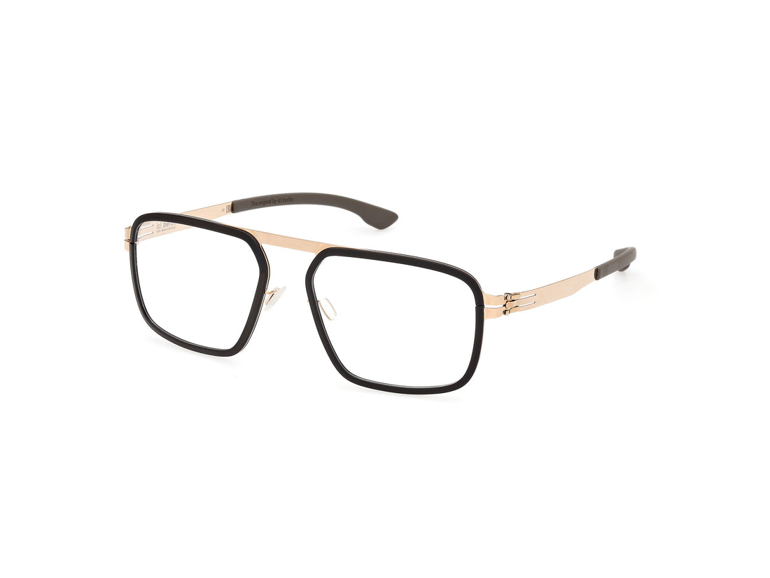 Prescription glasses ic! berlin ic5052 rhodium 005 negro masculino size 54mm - Main view