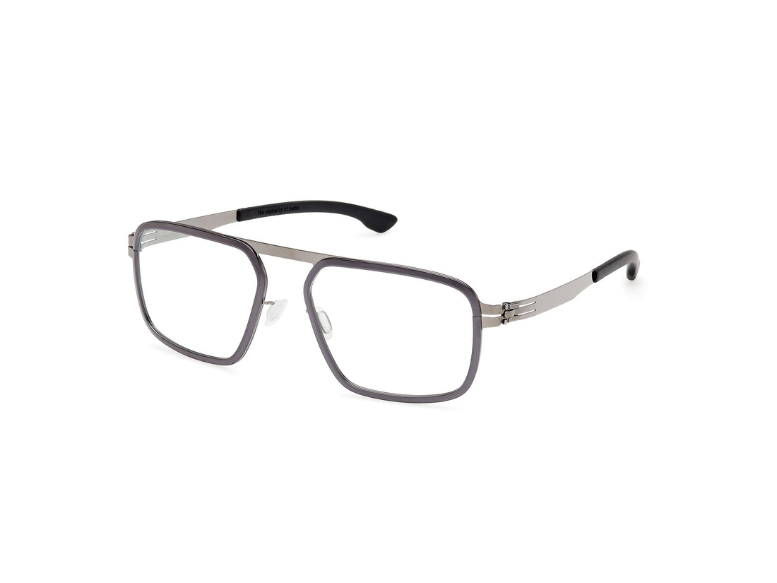 Prescription glasses ic! berlin ic5052 rhodium 05a negro masculino size 54mm - Main view