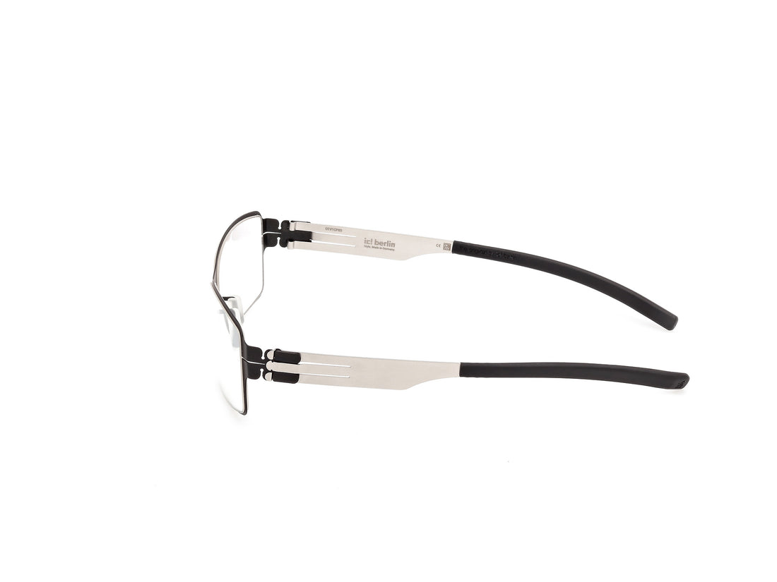 Prescription glasses ic! berlin ic5148 gilbert t. 02a negro masculino size 55mm - Detailed view