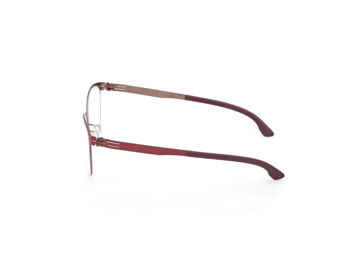 Lunettes de vue ic! berlin ic5164 laura 068 rojo cat eye femenino taille 51mm - Vue détaillée