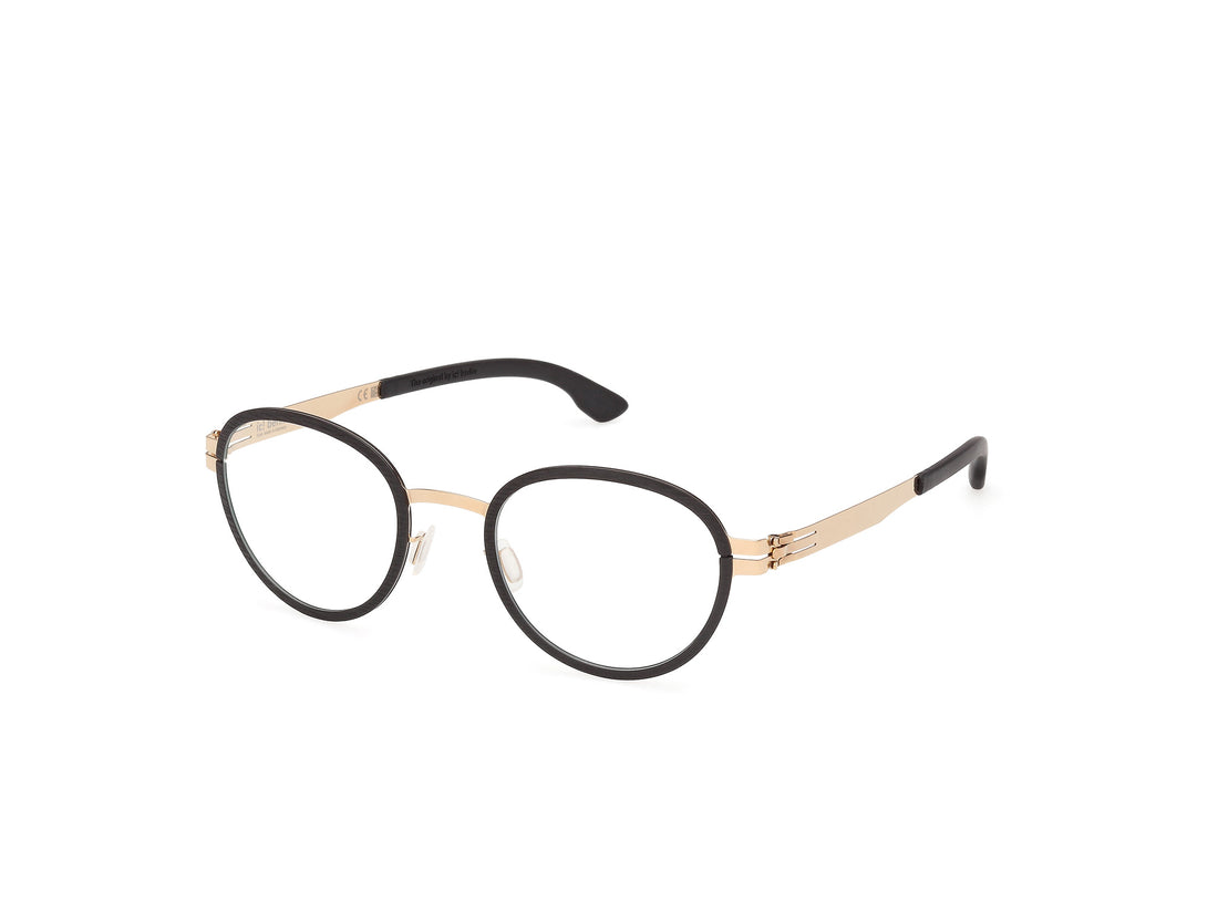 Prescription glasses ic! berlin ic5326 gallium 005 negro round infantil size 49mm - Main view