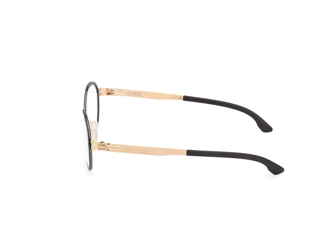 Prescription glasses ic! berlin ic5326 gallium 005 negro round infantil size 49mm - Detailed view