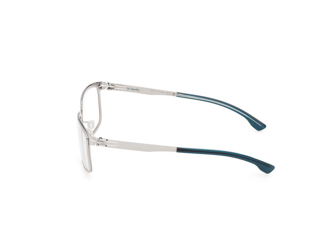 Brillen ic! berlin ic5352 sodium 015 plateado browline masculino größe 54mm - Detailansicht