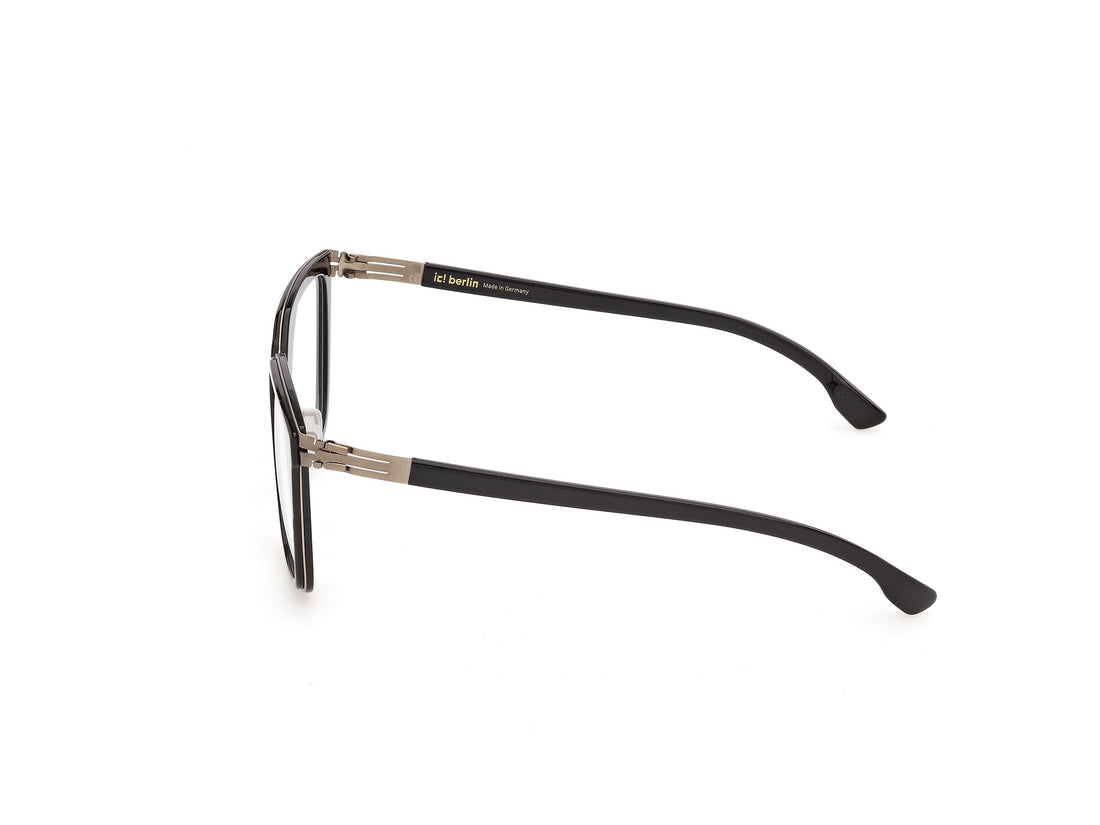 Lunettes de vue ic! berlin ic5368 cecile 005 negro cat eye femenino taille 52mm - Vue détaillée