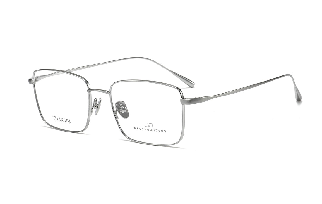 Occhiali da vista greyhounders roy c5 s silver plateado rectangular masculino taglia 55mm - Vista principale