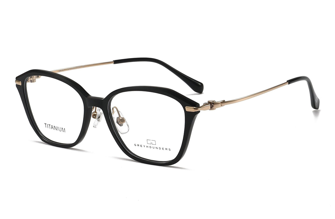 Gafas graduadas greyhounders sila c1 s black negro cat eye femenino talla 53mm - Vista principal
