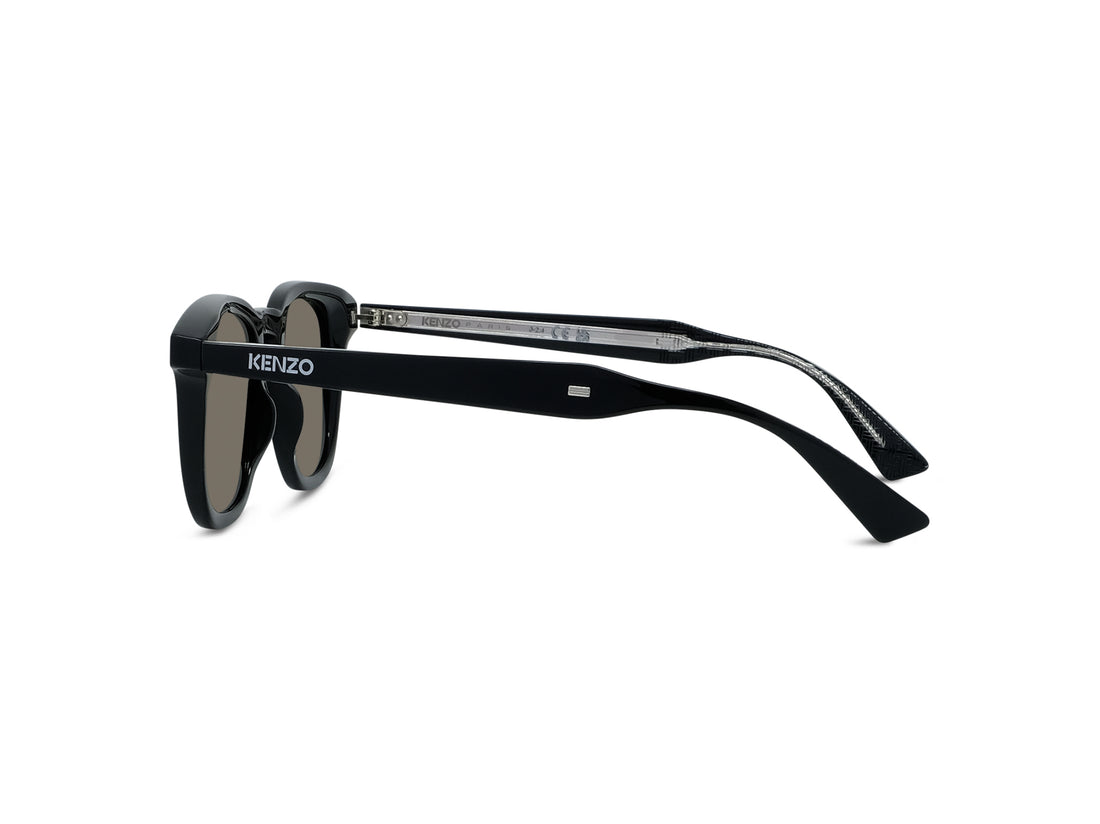 Occhiali da sole kenzo weave kz40206i 01n black round masculino taglia 49mm - Vista dettagliata