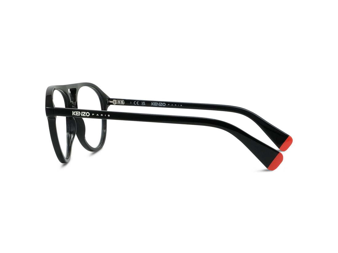 Brillen kenzo aka kz50238i 001 black pilot unisex größe 55mm - Detailansicht