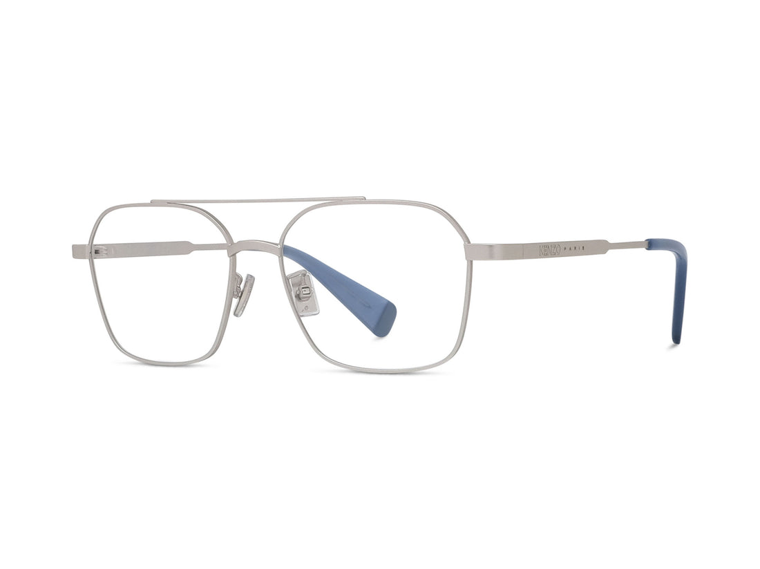 Óculos graduados kenzo aka kz50243u 017 silver rectangular masculino tamanho 54mm - Vista principal