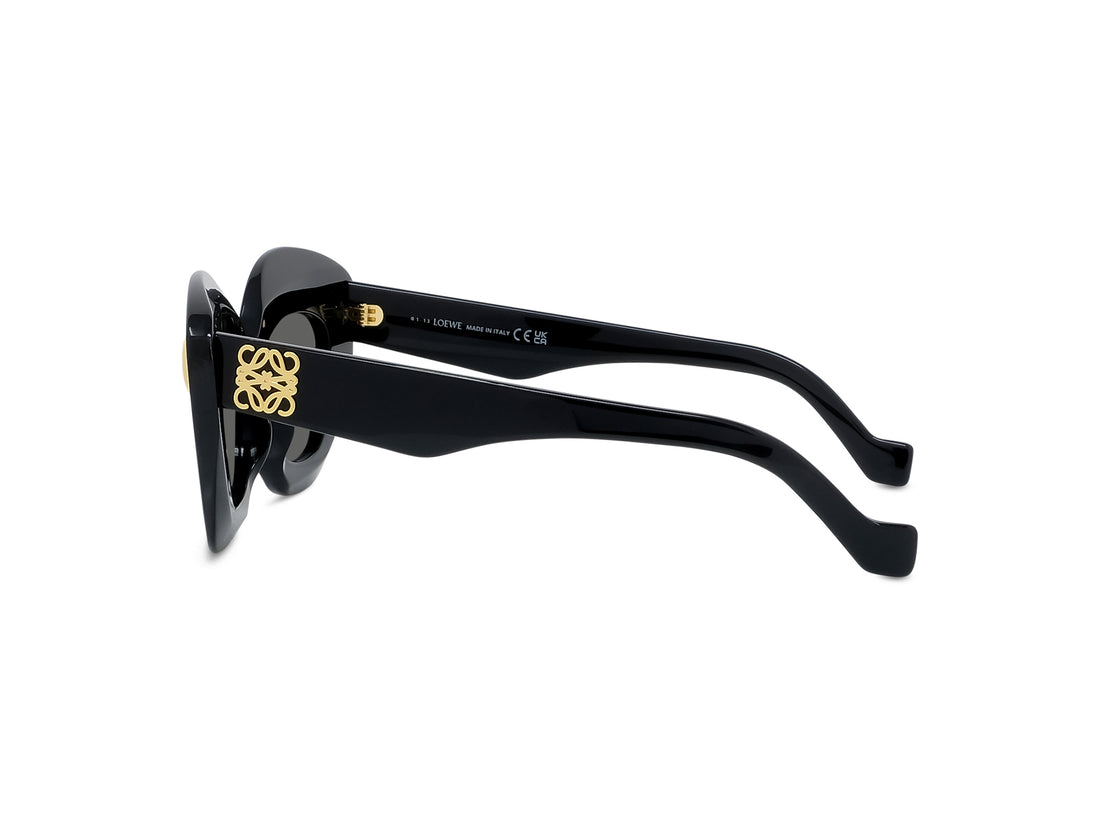 Occhiali da sole loewe anagram lw40127i 01a black cat eye femenino taglia 48mm - Vista dettagliata