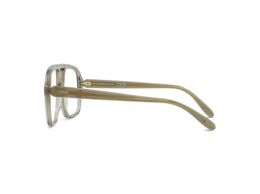 Prescription glasses loewe slim lw50097i 096 green rectangular femenino size 54mm - Detailed view