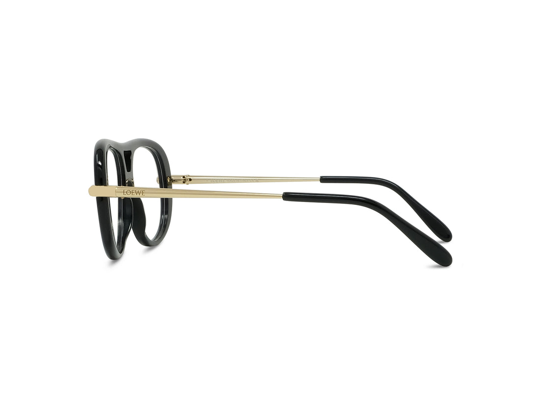 Prescription glasses loewe slim lw50112i 001 black pilot femenino size 51mm - Detailed view