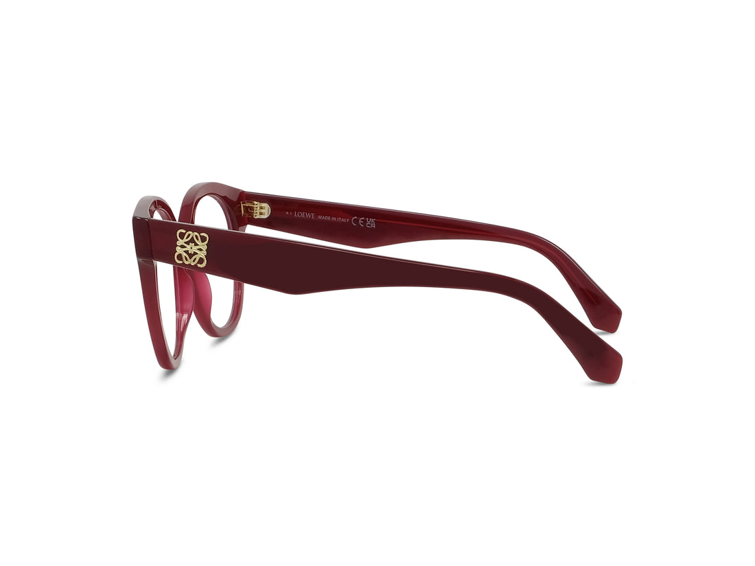 Prescription glasses loewe anagram lw50114i 066 red butterfly femenino size 50mm - Detailed view