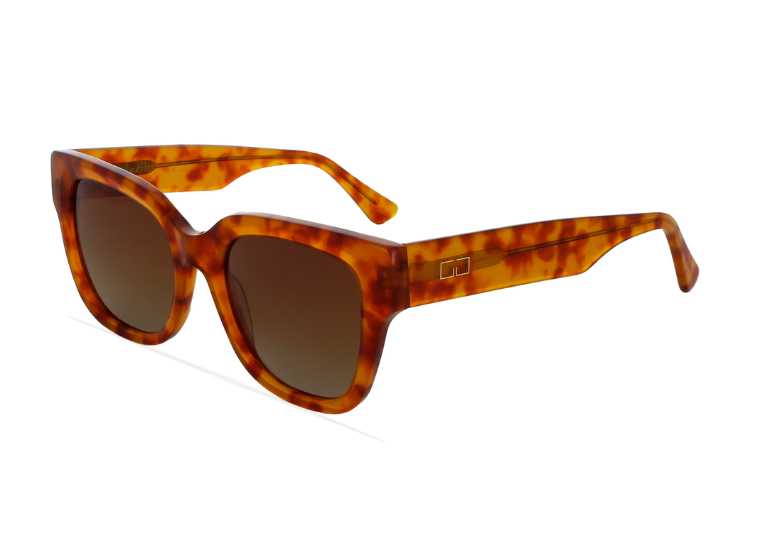 Óculos de sol greyhounders lyra honey amarillo square femenino tamanho 52mm - Vista principal