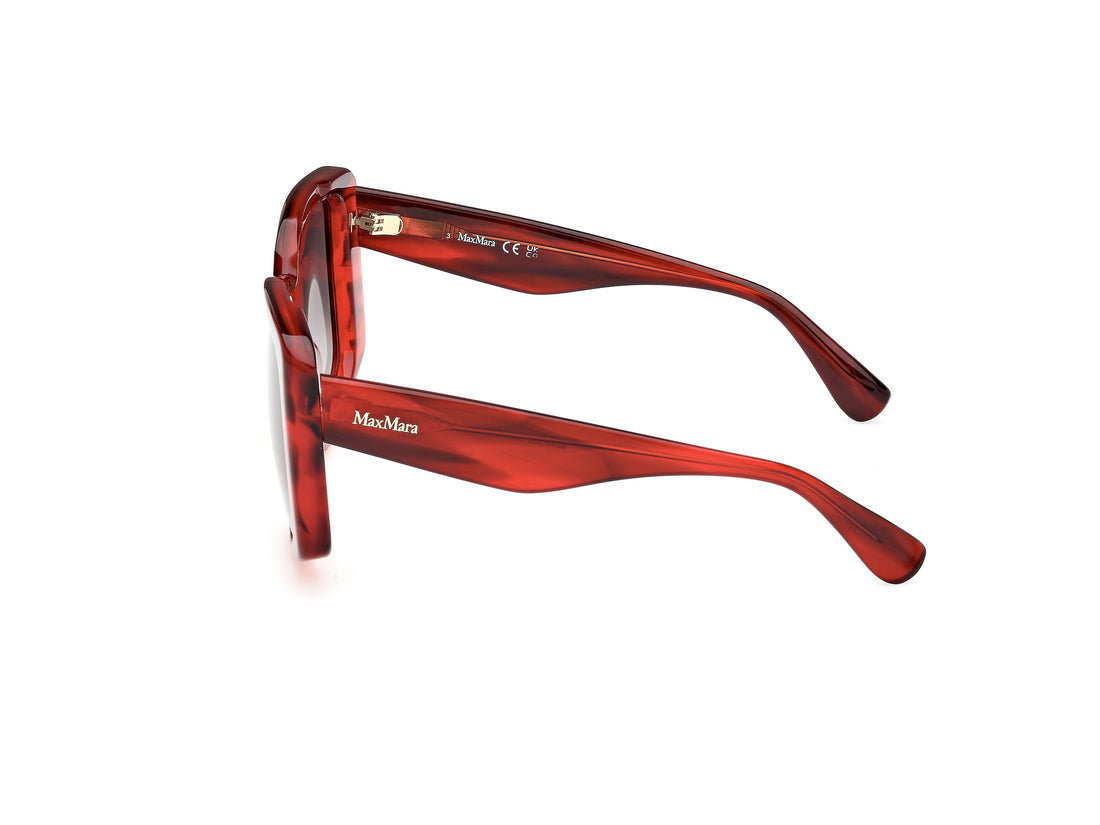 Occhiali da sole maxmara mm0098 glimpse6 66b rojo round femenino taglia 57mm - Vista dettagliata