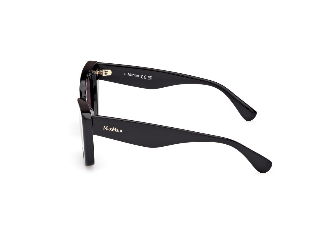 Occhiali da sole maxmara mm0099 glimpse5 01a negro butterfly femenino taglia 50mm - Vista dettagliata