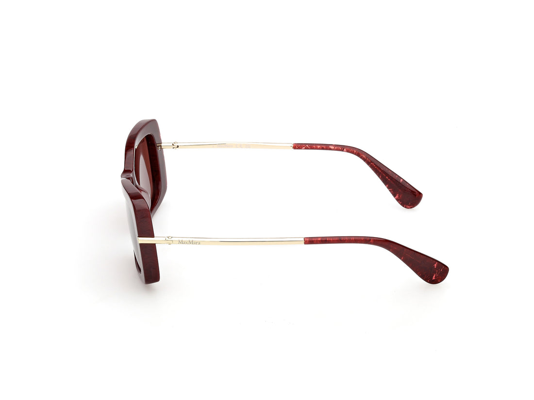 Gafas de sol maxmara mm0194 71s burdeos rectangular femenino talla 54mm - Vista de detalle