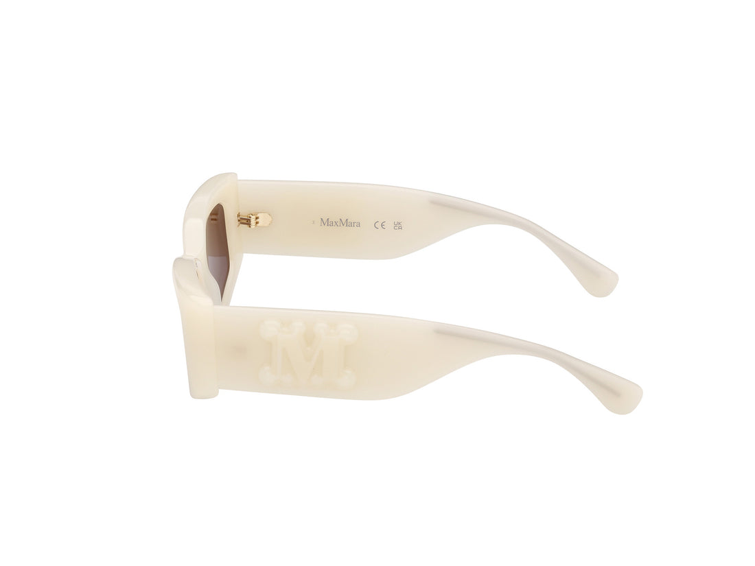 Lunettes de soleil maxmara mm0209 21e blanco geometric femenino taille 53mm - Vue détaillée