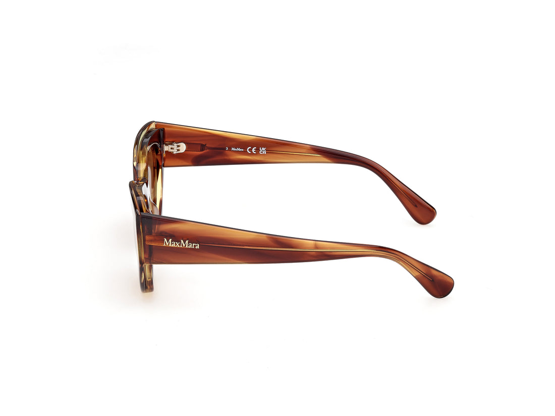 Lunettes de soleil maxmara mm0210 62e marron cat eye femenino taille 53mm - Vue détaillée