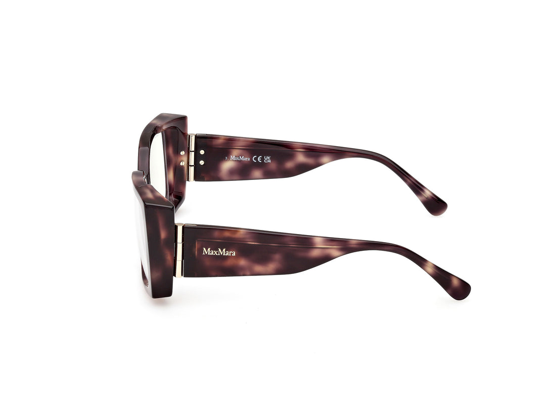 Prescription glasses maxmara mm5173-b 052 havana rectangular femenino size 55mm - Detailed view