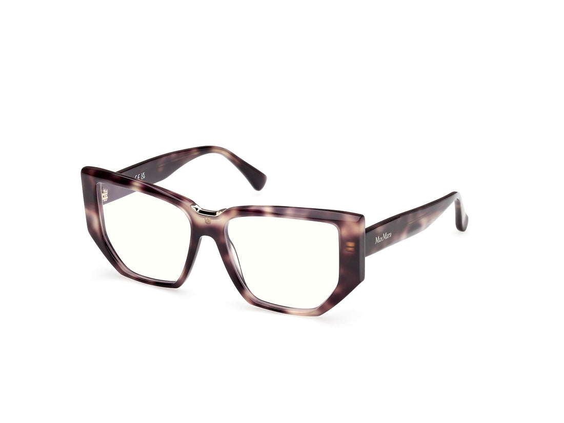 Prescription glasses maxmara mm5179-b 052 havana geometric femenino size 54mm - Main view
