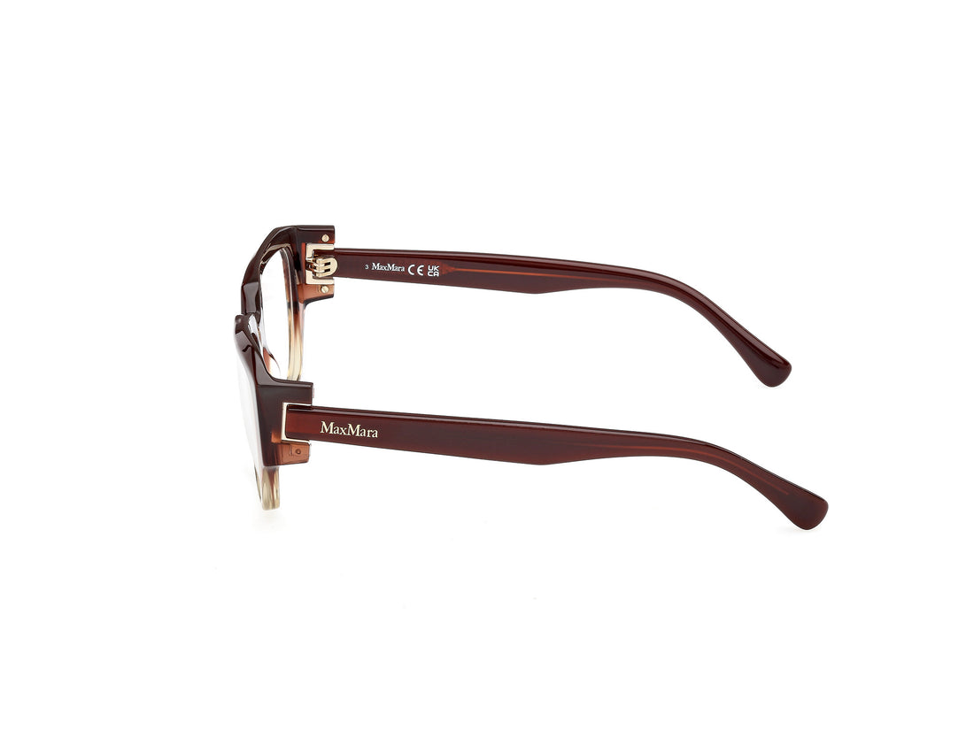 Brillen maxmara mm5182 050 marron round femenino größe 52mm - Detailansicht