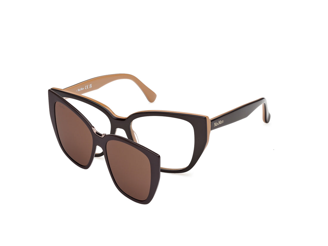 Brillen maxmara mm5212 050 marron round femenino größe 53mm - Hauptansicht