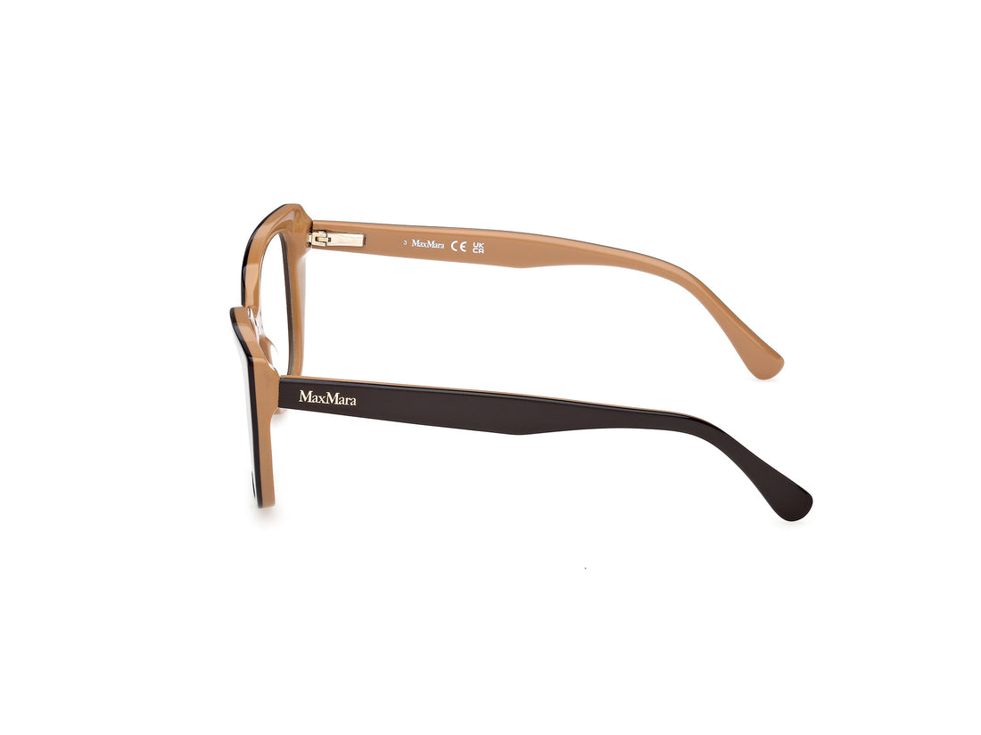 Brillen maxmara mm5212 050 marron round femenino größe 53mm - Detailansicht