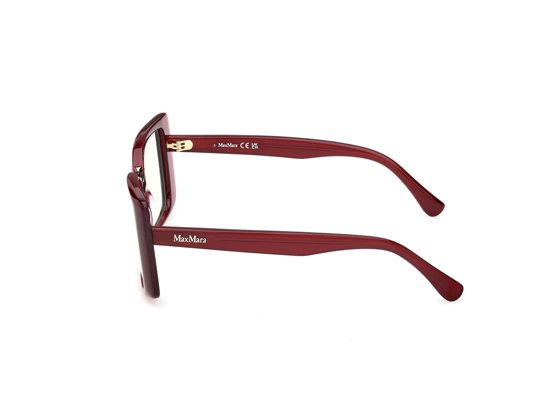 Prescription glasses maxmara mm5231-b 069 burdeos rectangular femenino size 52mm - Detailed view