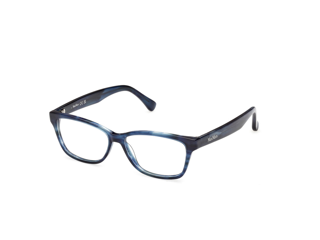 Prescription glasses maxmara mm5237 092 azul rectangular femenino size 52mm - Main view