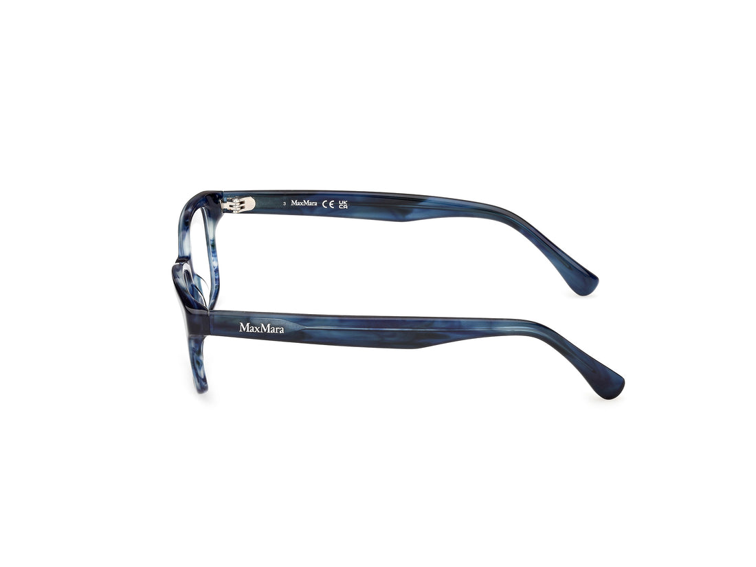 Prescription glasses maxmara mm5237 092 azul rectangular femenino size 52mm - Detailed view