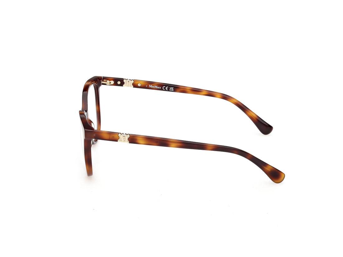 Prescription glasses maxmara mm5238 052 havana round femenino size 52mm - Detailed view